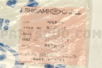 3653051Y10 H.BRAKE CABLE  B13 R/R