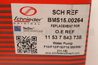 BMS1500264 WATER PUMP F10/F12/F15/F16 M5/M6/ [11-18]