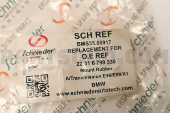 BMS3500917 SCHNIEDER MOUNT RUBBER A/TRANSMISSION E46/E90/X1