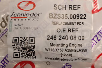 BZS3500922 SCHNIEDER MOUNTING ENGINE W176/X156 A250/GLA250 [12-18]