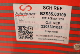 BZS8500108 EVAPORATOR W220 S350/S320 [FRONT A/C]