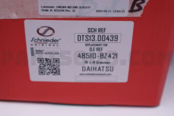DTS1300439 SCHNIEDER SHOCK ABSORBER FR-L+R GRANMAX