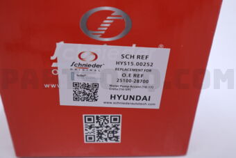 HYS1500252 SCHNIEDER WATER PUMP ACCENT [10-17] CRETA [16-UP]