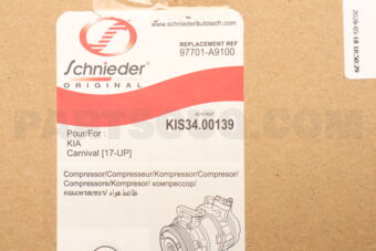 KIS3400139 AC COMPRESSOR CARNIVAL [17-UP]