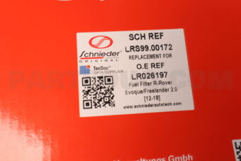 LRS9900172 SCHNIEDER FUEL FILTER R-ROVER EVOQUE/FREELANDER 2.0 [12-18]