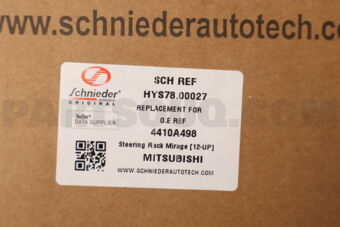MTS7800027 SCHNIEDER STEERING RACK MIRAGE [12-UP]