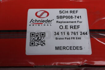 SBP008741 SCHNIEDER BRAKE PAD FR E46/E36 4/6 CYL [95-05]