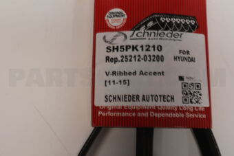 SH5PK1210 SCHNIEDER V-RIBBED ACCENT [11-15]