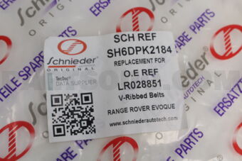 SH6DPK2184 SCHNIEDER V-RIBBED BELTS RANGE ROVER EVOQUE (L538) [11-15]