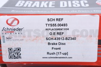 TYS5500493 SCHNIEDER BRAKE DISC FR  RUSH [17-UP]