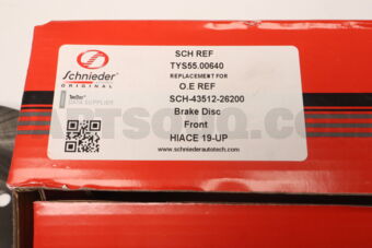 TYS5500640 SCHNIEDER BRAKE DISC HIACE 19-UP