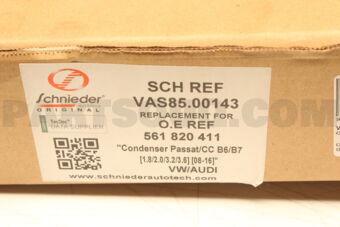 VAS8500143 SCHNIEDER CONDENSER PASSAT/CC B6/B7 [1.8/2.0/3.2/3.6] [08-16]