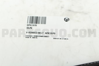 6PK1970 V-RIBBED BELT  6PK1970