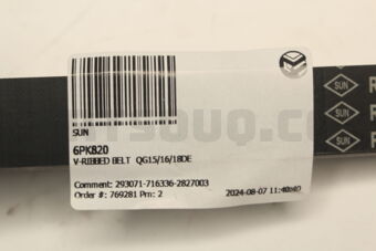 6PK820 V-RIBBED BELT  QG15/16/18DE