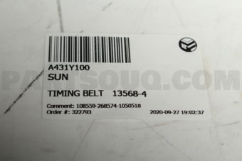 A431Y100 TIMING BELT   13568-4
