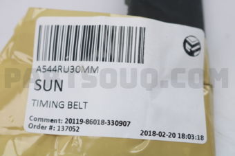A544RU30MM TIMING BELT