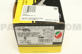 D2129 A395K BRAKE PAD  FR