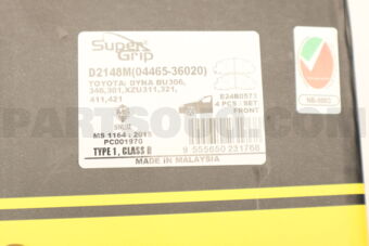 D2148M BRAKE PAD FRONT