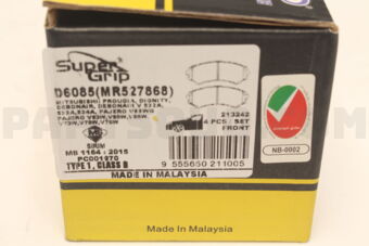 D6085 BRAKE PAD FRONT