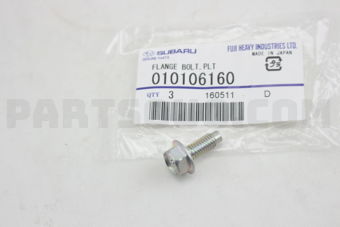 010106160 FLANGE BOLT,PLT