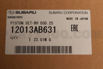 12013AB631 PISTON SET-RH OS0.25