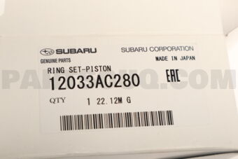 12033AC280 Subaru RING SET-PISTON