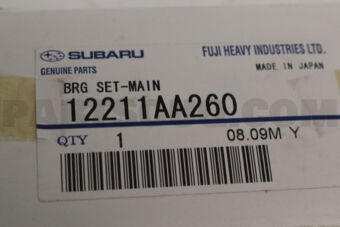 12211AA260 BRG SET-MAIN