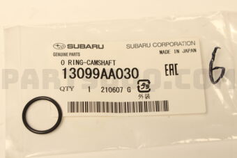13099AA030 O RING-CAMSHAFT