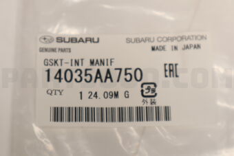 14035AA750 Subaru GSKT-INT MANIF