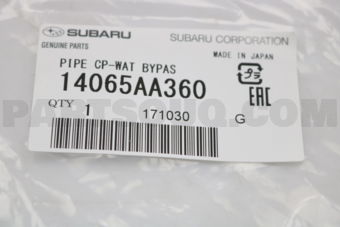 14065AA360 PIPE CP-WAT BYPAS