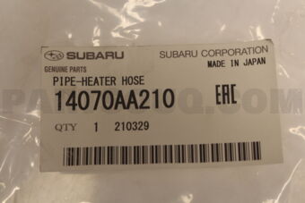 14070AA210 Subaru PIPE-HEATER HOSE