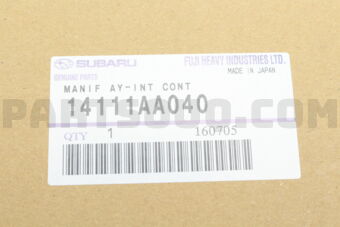 14111AA040 MANIF AY-INT CONT