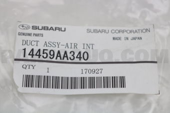 14459AA340 DUCT ASSY-AIR INT