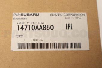 14710AA850 Subaru VALVE AY-EGR CONT