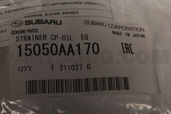 15050AA170 Subaru STRAINER CP-OIL  EG