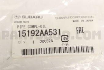 15192AA531 PIPE COMPL-OIL