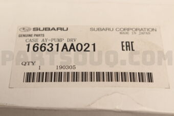 16631AA021 Subaru CASE AY-PUMP DRV