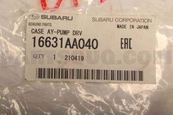 16631AA040 Subaru CASE AY-PUMP DRV