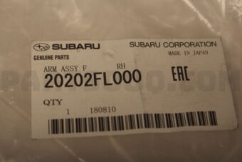 20202FL000 Subaru ARM ASSY F       RH