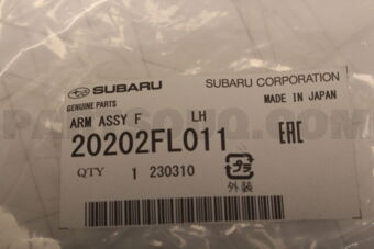 20202FL011 Subaru ARM ASSY F       LH
