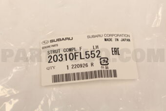 20310FL552 Subaru STRUT COMPL F LH
