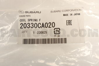 20330CA020 Subaru COIL SPRING F