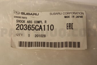20365CA110 SHOCK ABS COMPL R