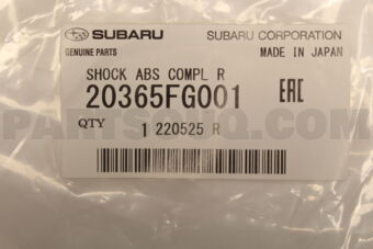 20365FG001 SHOCK ABS COMPL R