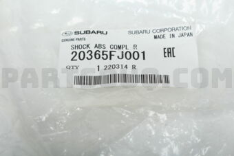 20365FJ001 SHOCK ABS COMPL R