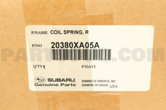20380XA05A COILSPRINGR