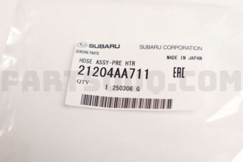 21204AA711 HOSE ASSY-PRE HTR