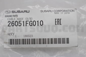 26051FG010 CABLE ASSY (H/B)