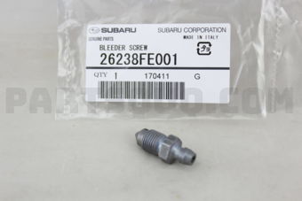 26238FE001 Subaru BLEEDER SCREW