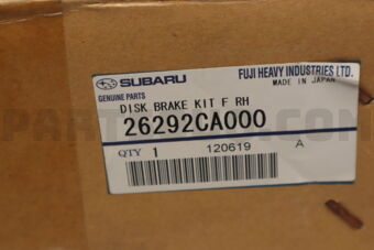 26292CA000 Subaru DISK BRAKE KIT F RH
